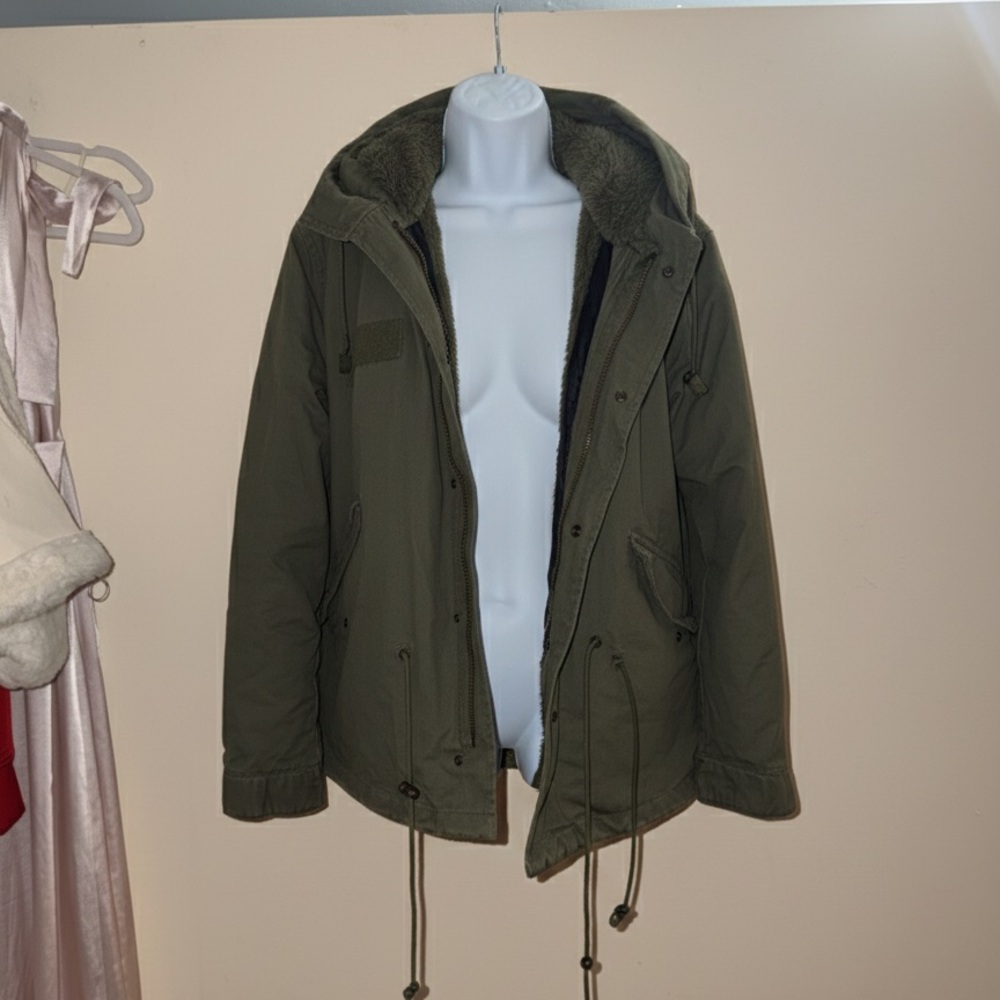 Women's Olive Military Field Jacket NWOT